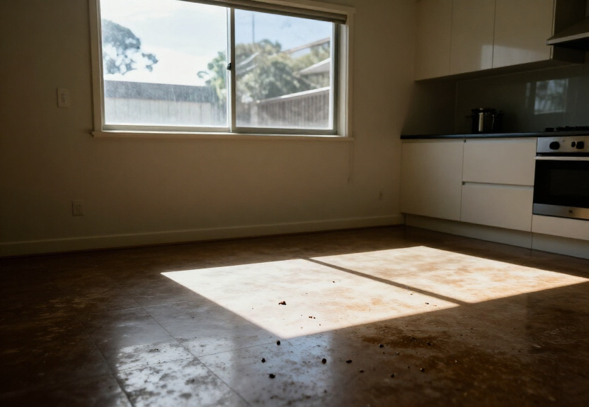 Bed bug infestation in a Kemps Creek bedroom before treatment